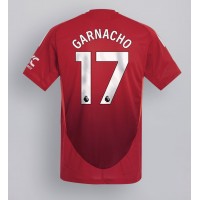 Camisa de Futebol Manchester United Alejandro Garnacho #17 Equipamento Principal 2024-25 Manga Curta